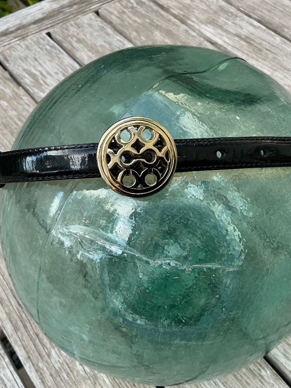 Coach Patent leather belt